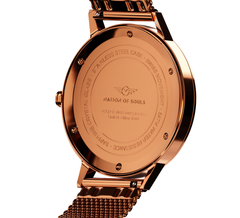 Eclipse | Rose Gold Gloss - Cobalt Blue (Mesh Strap)