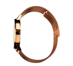Eclipse | Rose Gold Gloss - Cobalt Blue (Mesh Strap)