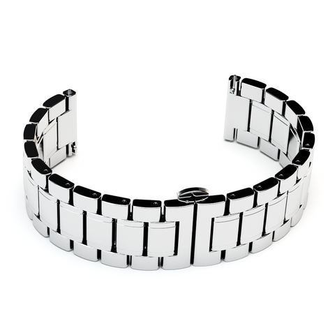 20mm Silver Gloss Link Bracelet