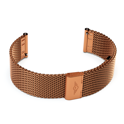 20mm Rose Gold Mesh Strap