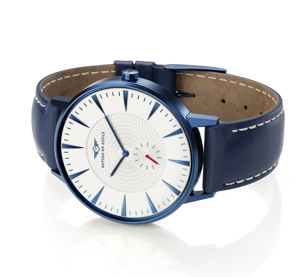 Eclipse | Indigo Blue Brushed - Phantom White