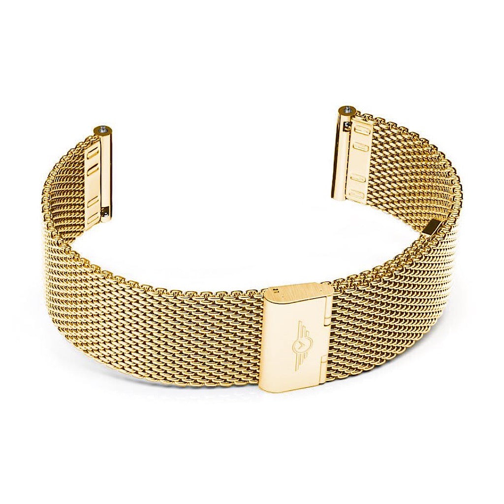 20mm Gold Mesh Strap