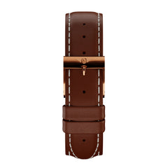 Chestnut Leather - Rose Gold Gloss Strap